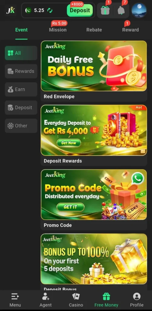 JeetKing Game Rewards