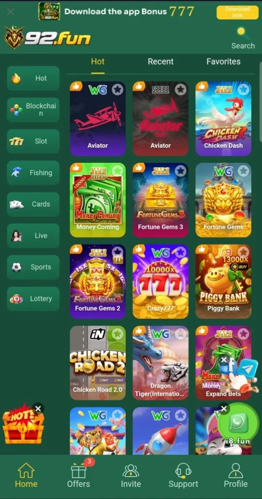 92FUN Game All Available Games