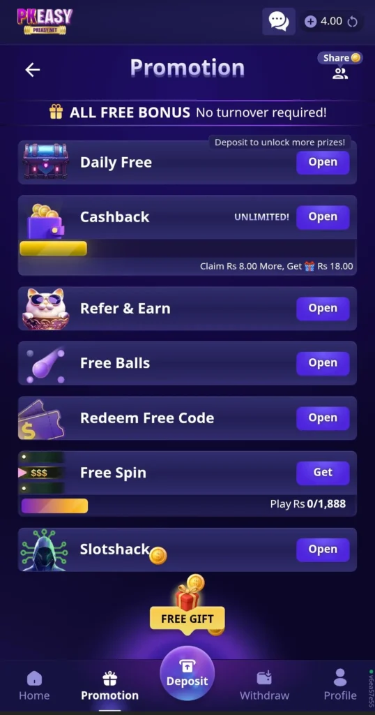 PKEASY Game Offers