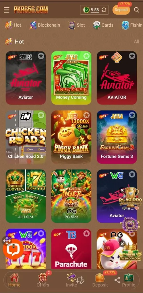 PKR656 Game Interface