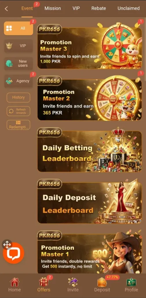 PKR656 Game Offers