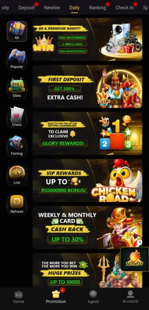 WdPak777 Game Bonuses