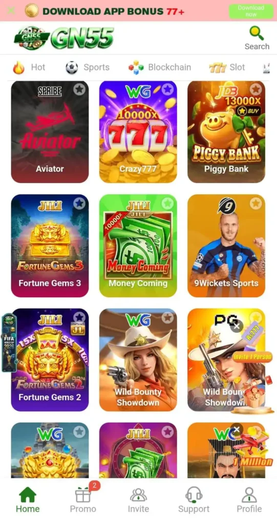 Popular Games in GN55 Game