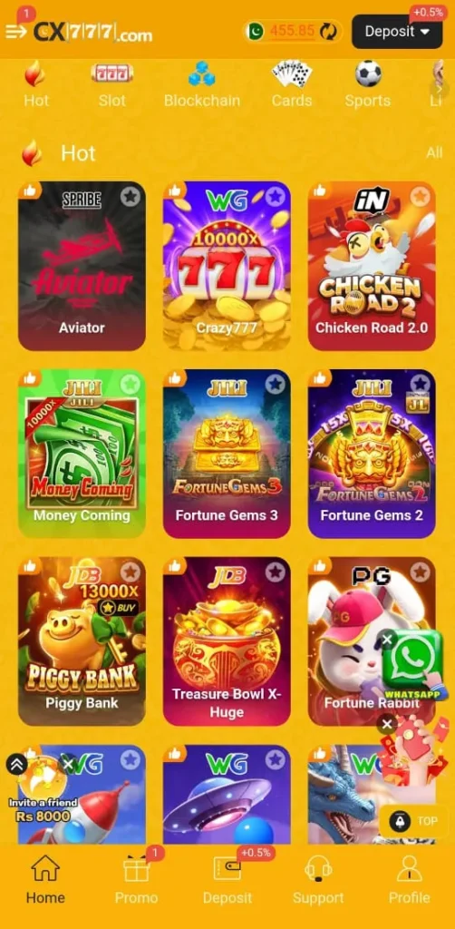 Popular Games in CX777 Game
