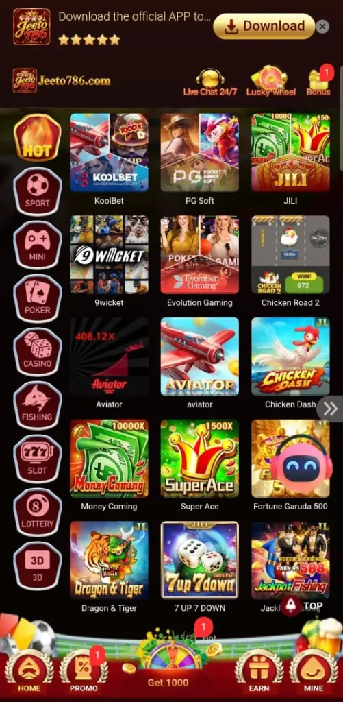 Popular Games in Jeeto786 Game