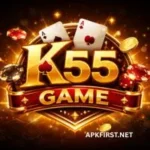K55 Game dark theme logo with modern gaming style